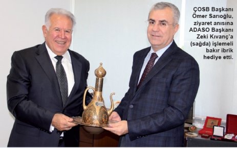 Çerkezköy OSB’den ADASO Başkanı Kıvanç’a kutlama ziyareti