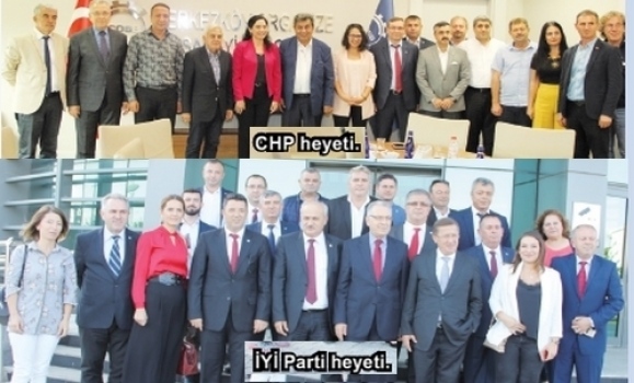 CHP ve İyi Parti’den ÇOSB’ye ziyaret