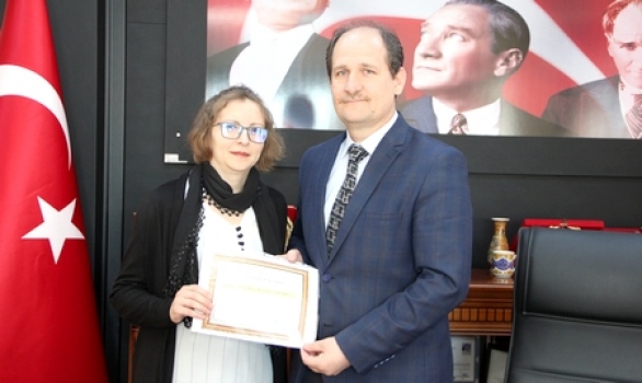 Özel ÇOSB Kreş ve Gündüz Bakımevi’ne teşekkür belgesi