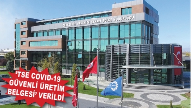 ÇOSB Bölge Müdürlüğü’nün Covid-19 önlemlerini TSE tescilledi