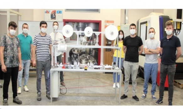 Özel ÇOSB Mesleki ve Teknik Anadolu Lisesi ‘Cerrahi Maske Üretim Makinesi’ yaptı