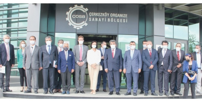 AB Türkiye Delegasyonu ÇOSB’yi ziyaret etti