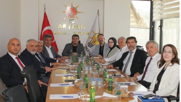 ÇOSB yönetiminden Tekirdağ milletvekillerine ziyaret