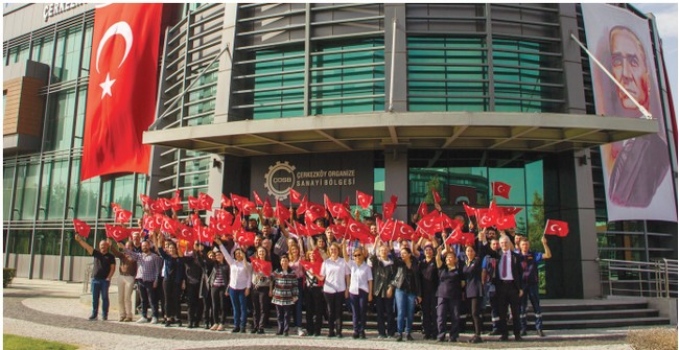 Çerkezköy OSB’de Cumhuriyetimizin 100. Yılı coşkusu…