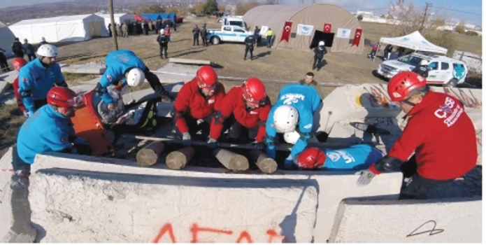 Arama Kurtarma Ekibi, Tekirdağ İl Afet Müdahale Planı Saha Tatbikatı’na katıldı