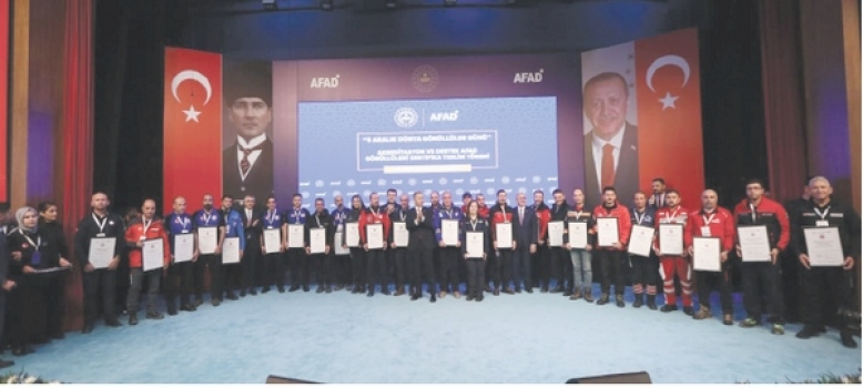 ÇOSB Arama Kurtarma Ekibi, AFAD Akreditasyon Belgesi aldı