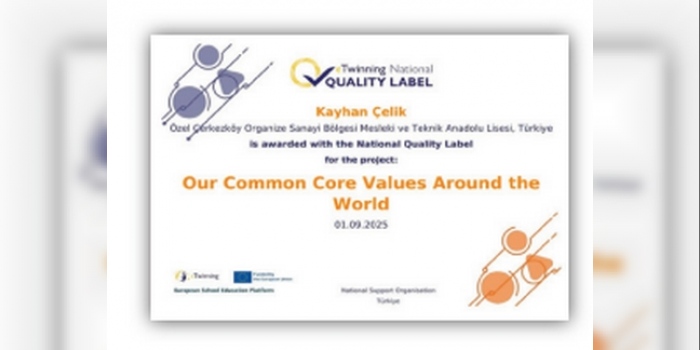 MTAL’ye eTwinning'den Kalite Etiketi gururu