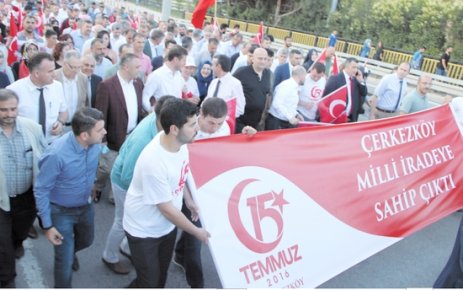  Çerkezköy’de 15 Temmuz etkinlikleri yoğun katılımla gerçekleştirildi