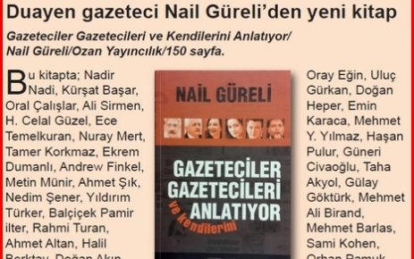 Duayen gazetecinin yeni kitabı