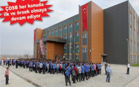 Özel ÇOSB Mesleki ve Teknik Anadolu Lisesi yeni binasında