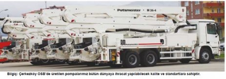 Putzmeister ‘Made in Çerkezköy’ ürünleri bütün dünyada