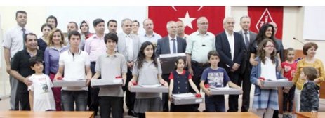 Resim ve kompozisyon yarışmasında dereceye girenler ödüllerini aldı