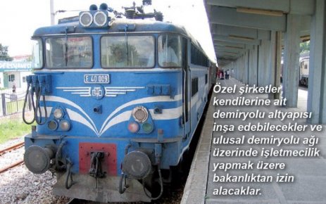 TCDD RAYLARI ÖZEL SEKTÖRLE PAYLAŞACAK