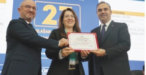 ÇOSB, Yeşil OSB Sertifikasını OSBÜK Genel Kurulu’nda aldı